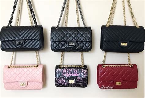 chanel 2.55 beihe|Chanel 2.55 reissue dimensions.